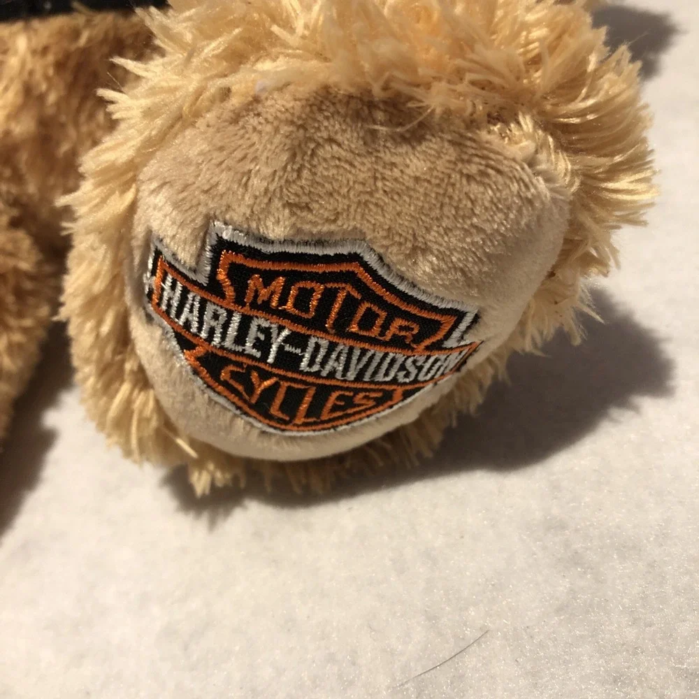 Harley Davidson Teddy Bear Plush Embroidered Foot Black Tshirt‎ 13